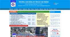 Desktop Screenshot of caothang.edu.vn